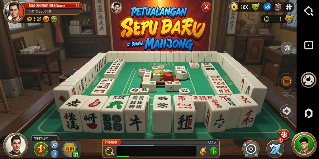 Tangkapan layar menampilkan gameplay seru Mahjong di 116X.