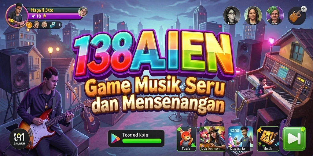 Tampilan menarik gameplay musik 138ALIEN dengan berbagai pilihan lagu.
