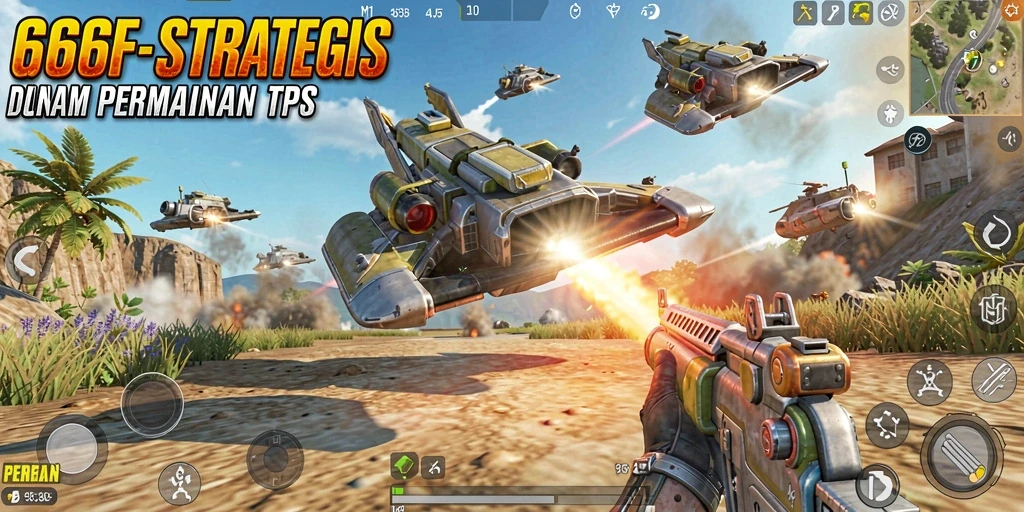 Tampilan menarik dari gameplay TPS 666F yang penuh aksi.