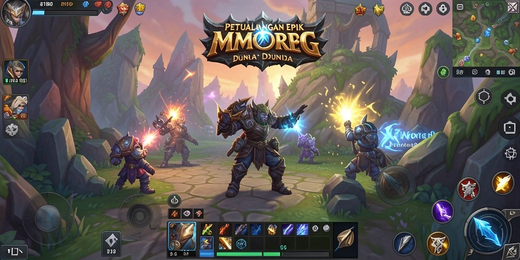 Tampilan gameplay menarik dalam dunia MMORPG 8180.