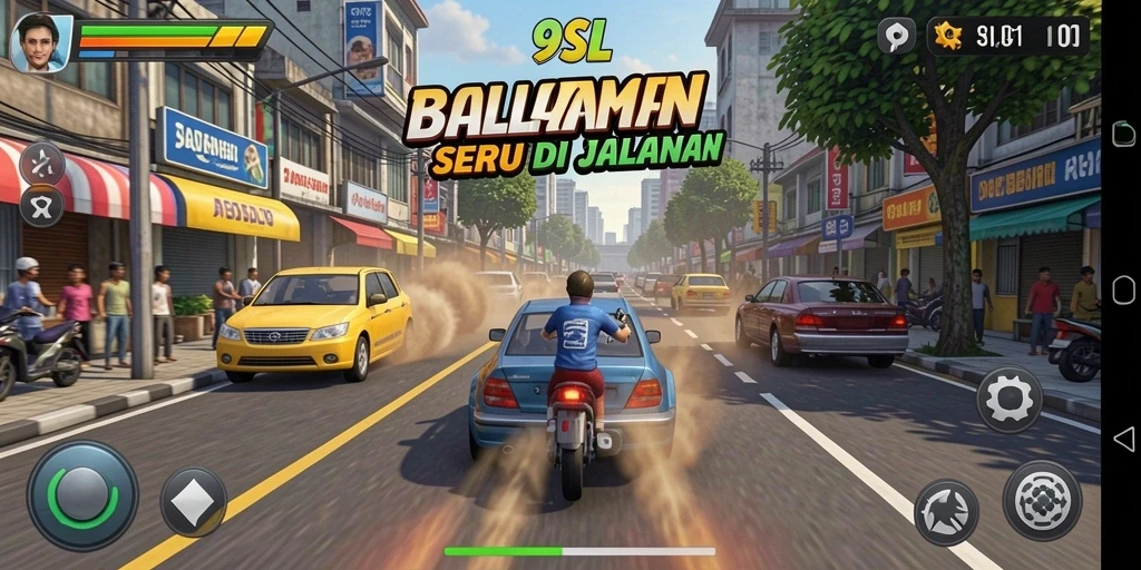 Tampilan gameplay 9SL yang menegangkan dan seru.