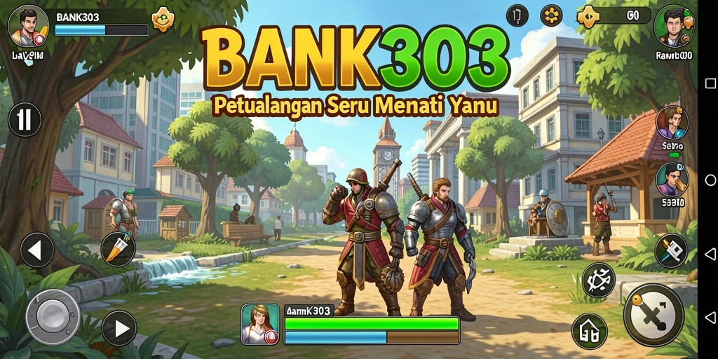 Menampilkan gameplay menarik dari BANK303 dengan petualangan seru.
