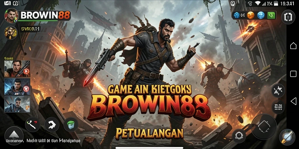 Screenshot gameplay BROWIN88 menampilkan aksi seru dan karakter dinamis.