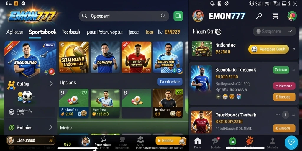 Screenshot dari gameplay menarik di EMON777 menunjukkan fitur taruhan langsung.