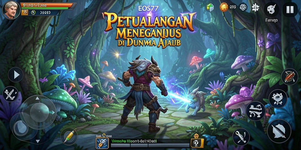 Screenshot gameplay yang menampilkan aksi seru dalam EOS77.