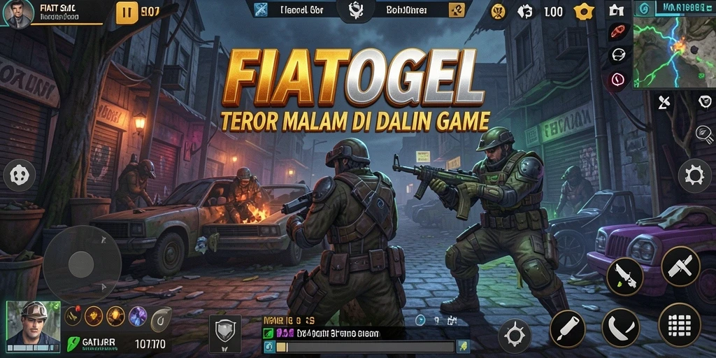 Tangkapan layar menampilkan momen menegangkan dari gameplay FIATOGEL.