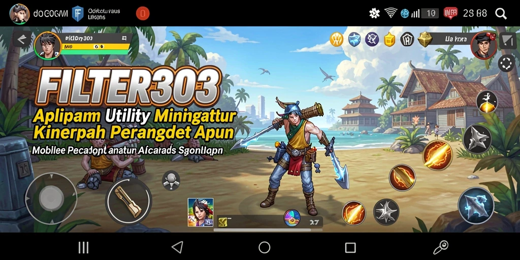 Tampilan antarmuka FILTER303 yang sederhana dan fungsional.