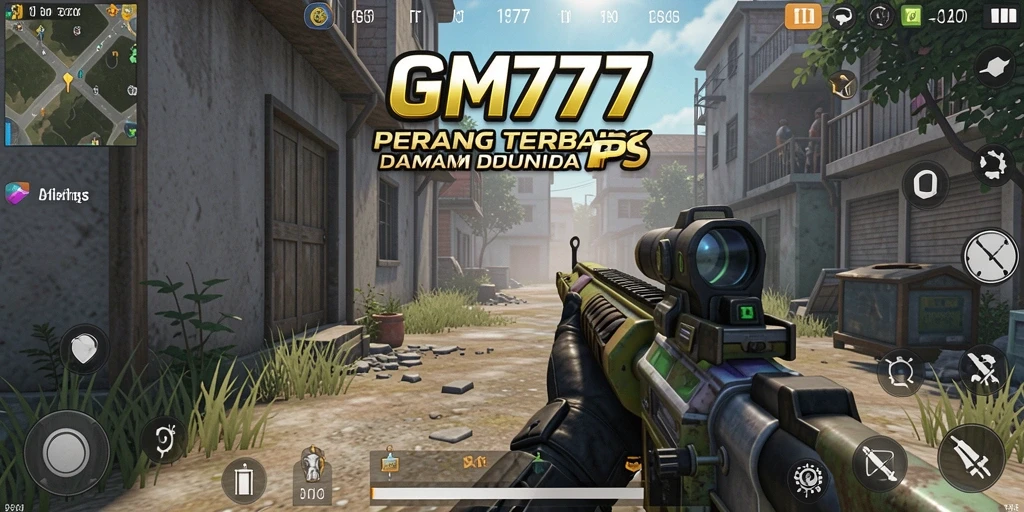 Tangkapan layar gameplay GM777 dengan aksi tembak-menembak intens.