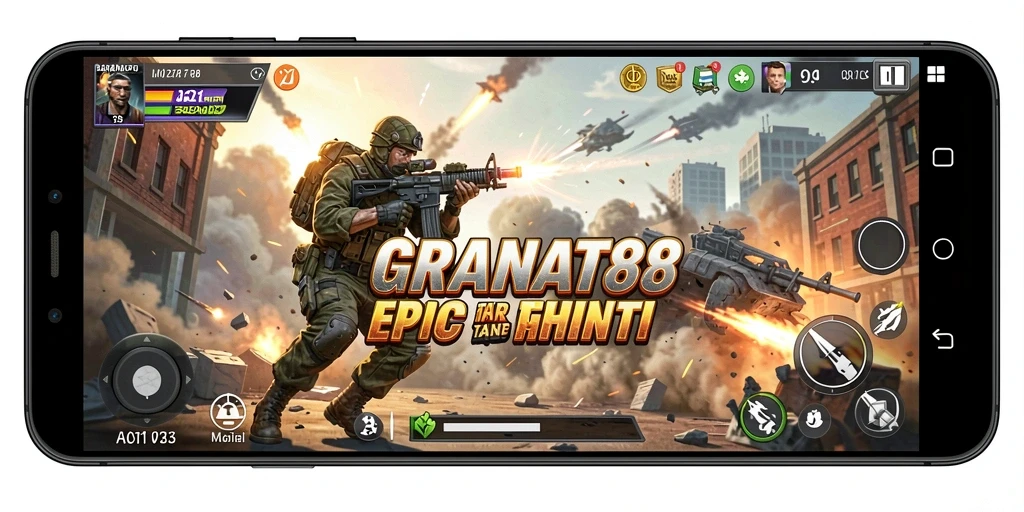 Tampilan gameplay <strong>GRANAT88</strong> yang mendebarkan dengan pertarungan intens.