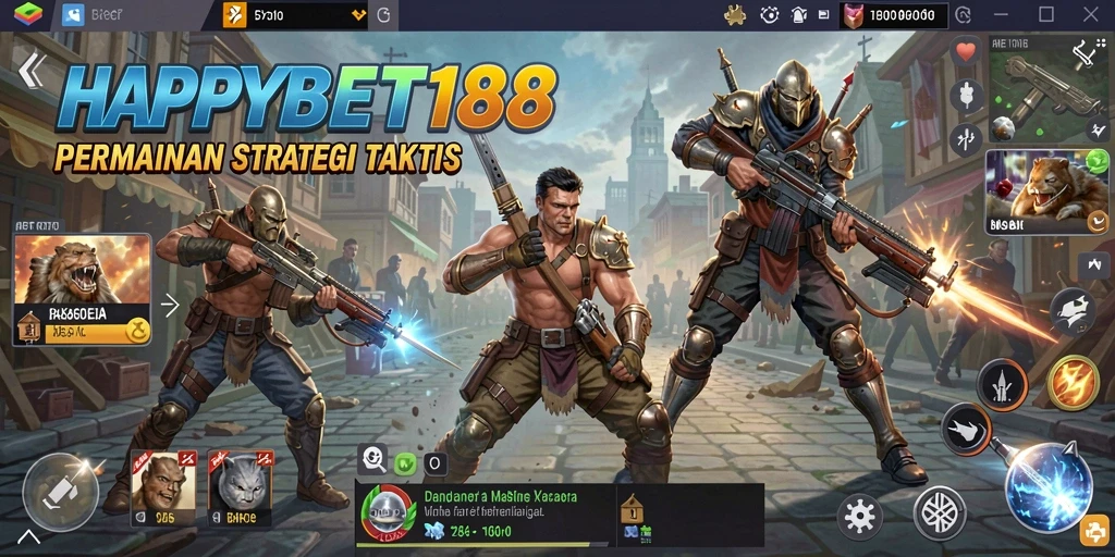 Tampilan gameplay menegangkan dalam HAPPYBET188 dengan strategi yang intens.