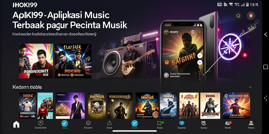 Tampilan gameplay HOKI99 yang menarik dengan berbagai pilihan musik.