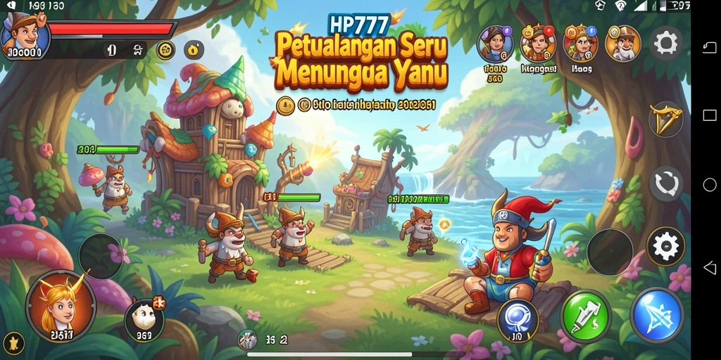 Screenshot gameplay HP777 menampilkan aksi seru di dunia petualangan.