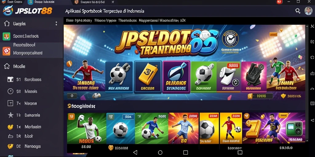 Tampilan menarik dari gameplay Sportsbook JPSLOT88.