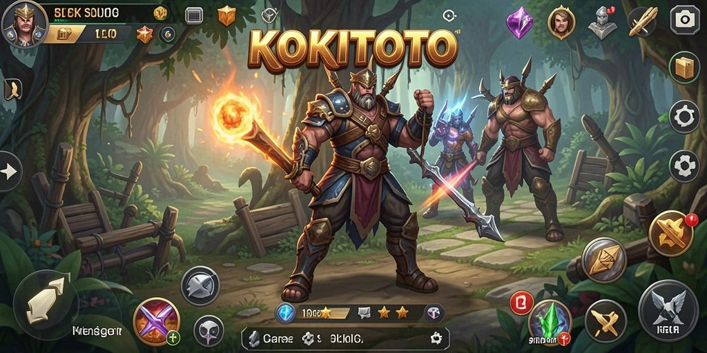Tampilan aksi pertempuran strategis di KOKITOTO.