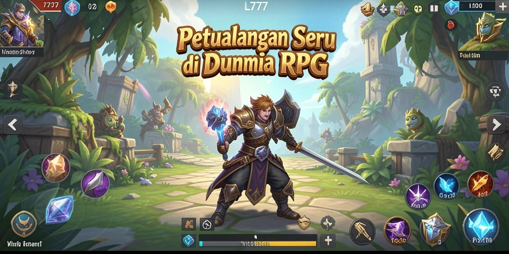 Tampilan gameplay seru dari L777 dalam dunia RPG yang spektakuler.