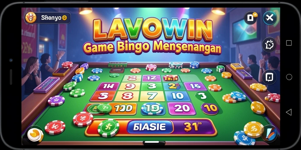 Tampilan gameplay Bingo yang menarik di LAVOWIN.