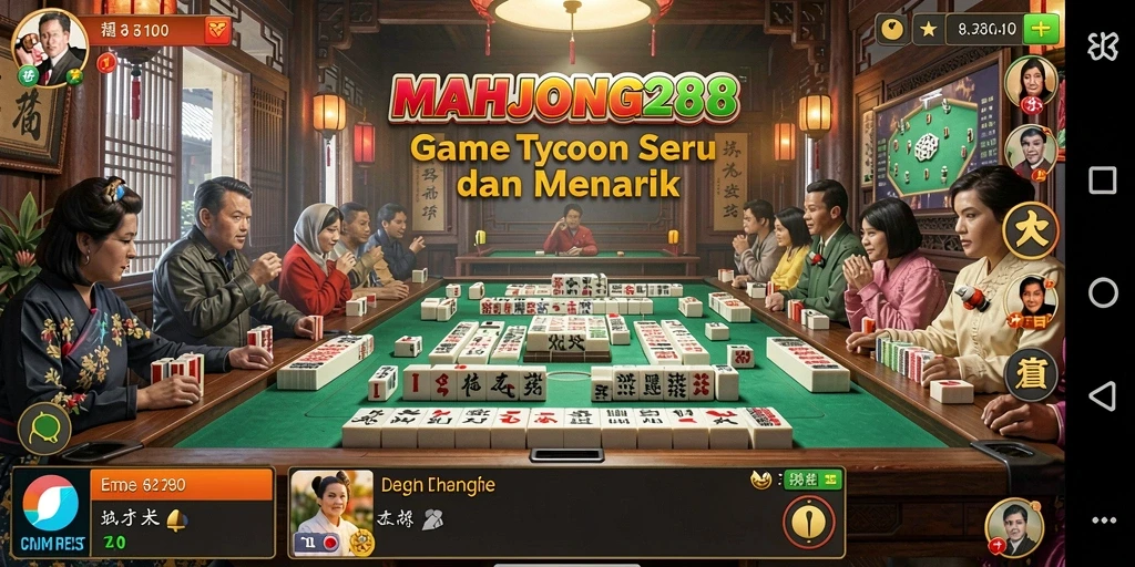 Tangkapan layar gameplay <strong>MAHJONG288</strong> menampilkan pengalaman Tycoon yang seru.