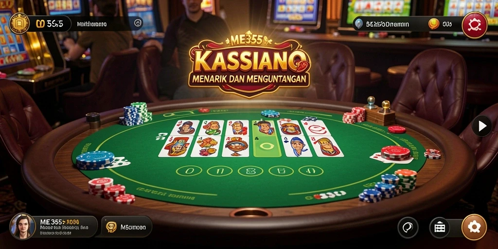 Tangkapan layar utama ME355 menampilkan gameplay seru di Kasino.