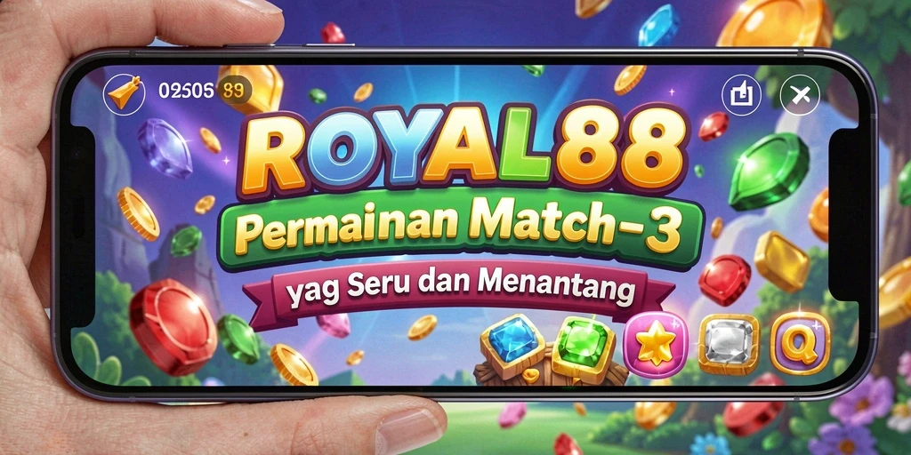 Tampilan menarik dengan tantangan Match-3 yang memikat.