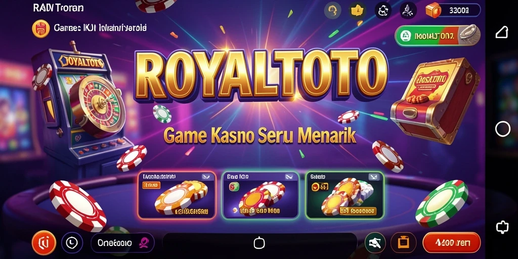 Tampilan gameplay menarik dari ROYALTOTO yang menampilkan suasana Kasino.