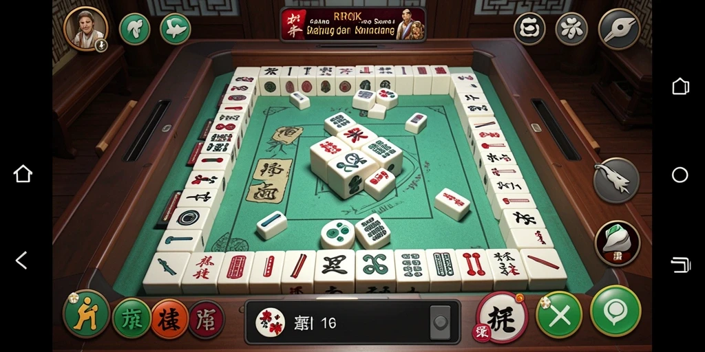Screenshot RPOK menampilkan gameplay Mahjong yang menantang dan seru.