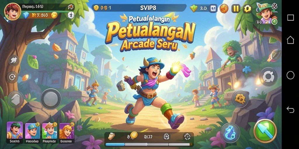 Tampilan menarik dari gameplay seru di SVIP8.