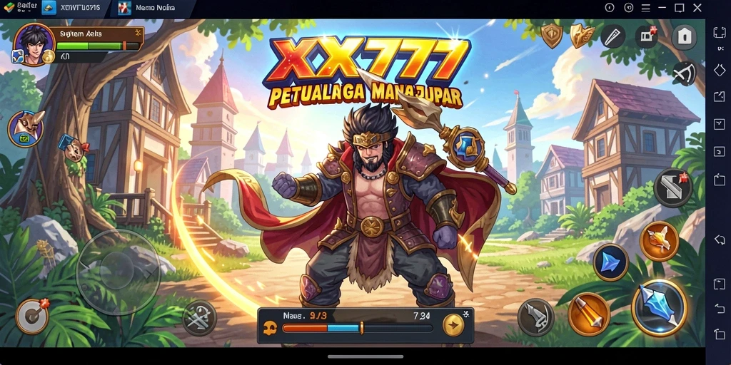 Screenshot yang memperlihatkan aksi seru dalam gameplay Anime.